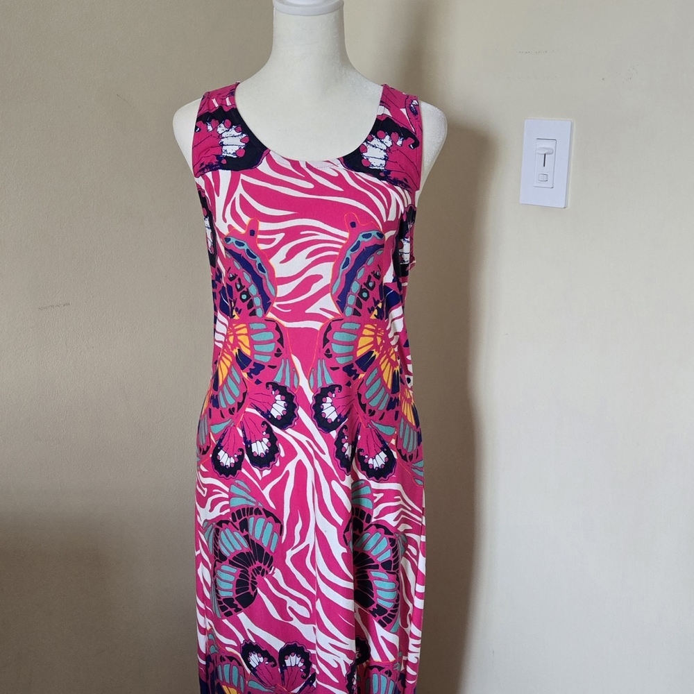 VENUS Pink and Purple Sleeveless Maxi Dress